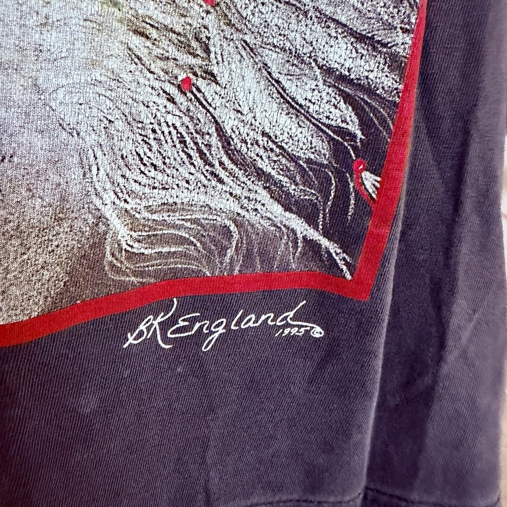 Women's Bk England Appaloosa Horse Cutoff Shirt Sz‎ Small Sleeveless Distressed - Picture 5 of 8